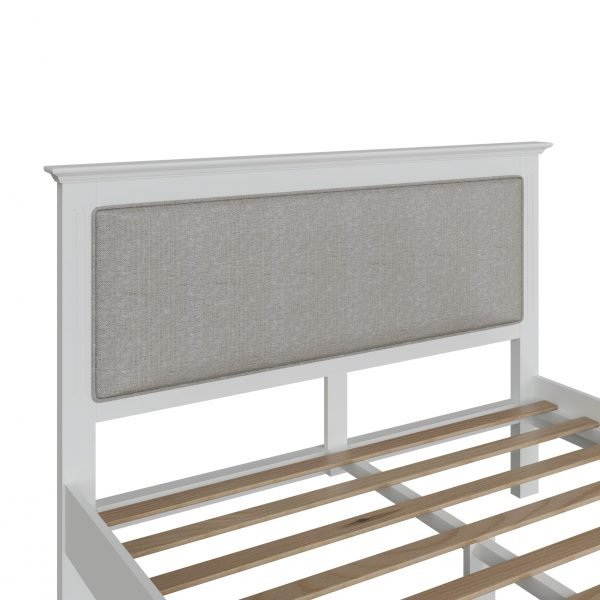 Marcel White Double Bed close scaled