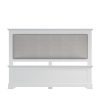 Marcel White Double Bed headboard scaled