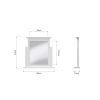 Marcel White Dressing Table Mirror dims scaled