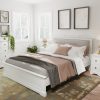 Marcel White King Size Bed scaled