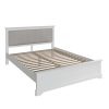 Marcel White King Size Bed angle scaled