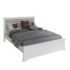 Marcel White King Size Bed made scaled