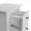 Marcel White Large Bedside Table close scaled