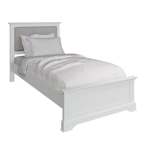 Marcel White Single Bed made scaled