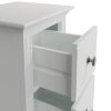 Marcel White Small Bedside Table close scaled