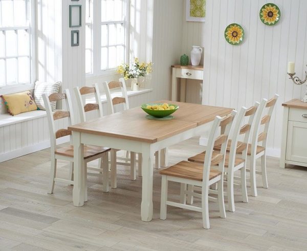 180cm ext. dining table and 6 chairs 1
