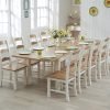 180cm ext. dining table and 8 chairs