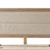 Ryedale Oak King Bed with Fabric Headboard