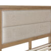 Ryedale Oak Double Bed with Fabric Headboard