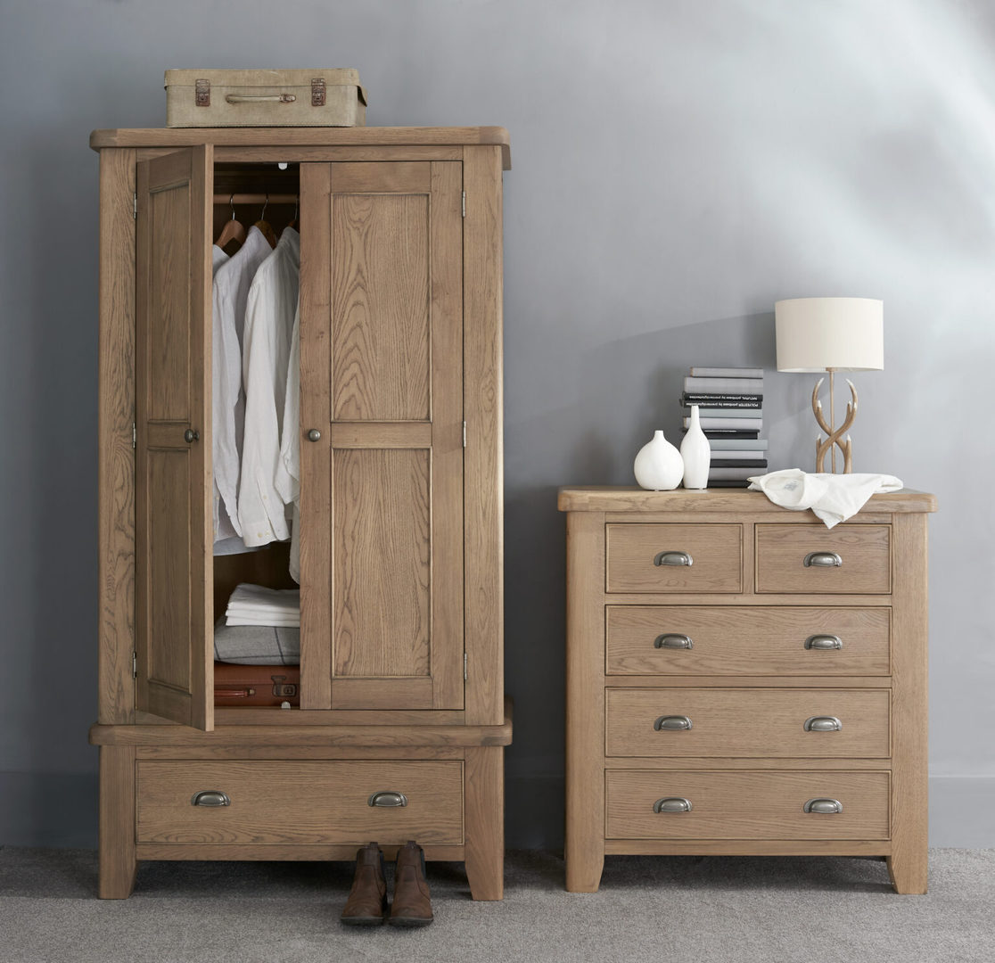 Ryedale Oak 2 Door Wardrobe Solid Oak Sale Now On at Only Oak