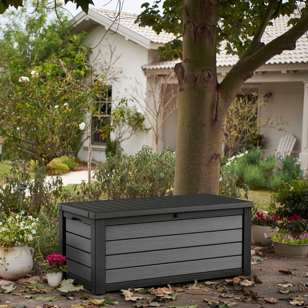 Keter 570L Brushed Storage Box Only Oak Furniture Free UK Delivery*