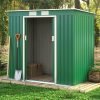 ascot green metal shed