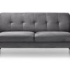 1625645982 monza grey velvet 2 seater sofa front