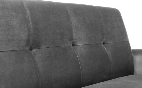 1625645982 monza grey velvet 2 seater sofa seat detail