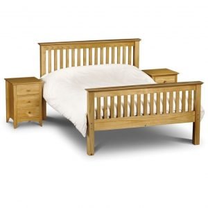 Barcelona Double High End Bed Pine
