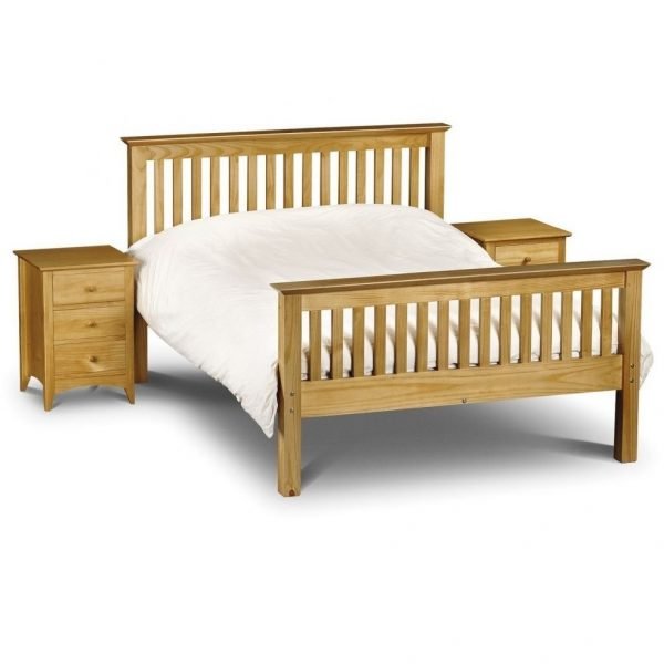 Barcelona Double High End Bed Pine