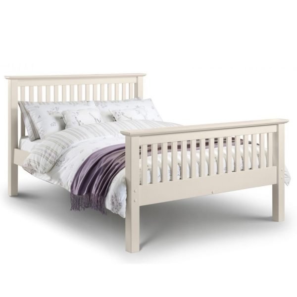 Barcelona High End Double Bed White