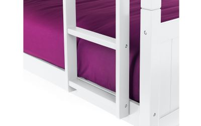 Bella Bunk Bed White ladder