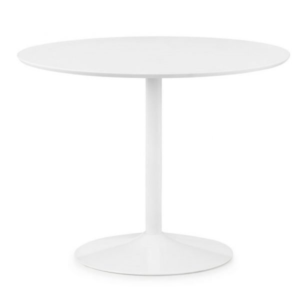 Blanco Round White Pedestal Table