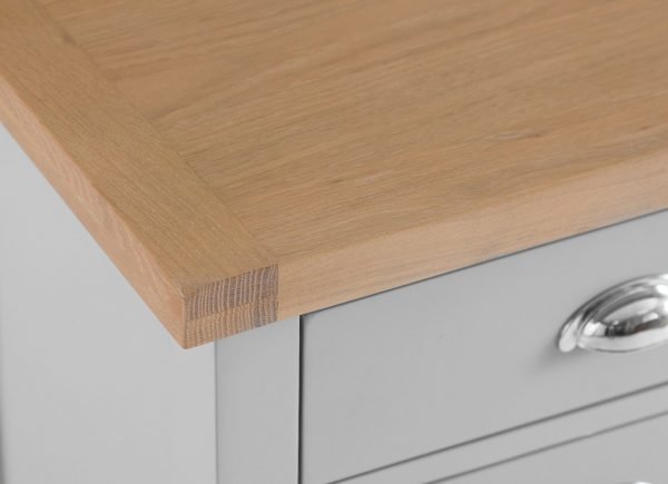 Brompton Painted Extra large Bedside Cabinet Drawer Grey