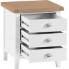 Brompton Painted Extra large Bedside Cabinet Drawers Open