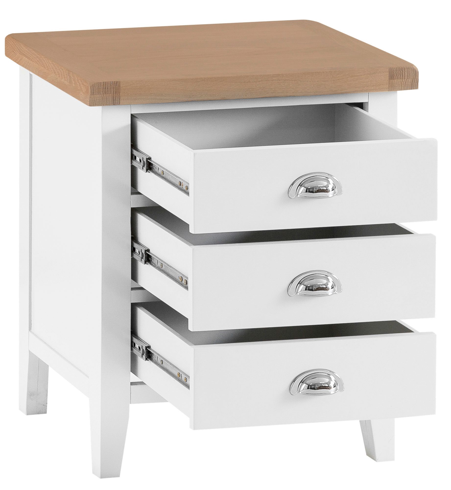 Brompton Painted Extra Large Bedside Only Oak Furniture