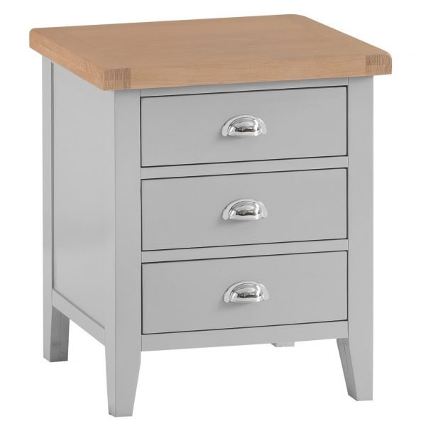 Brompton Painted Extra large Bedside Cabinet Grey