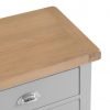 Brompton Painted Extra large Bedside Cabinet Top Grey