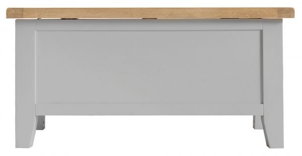 Brompton Painted Grey Blanket Box Front