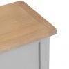 Brompton Painted Grey Blanket Box Top