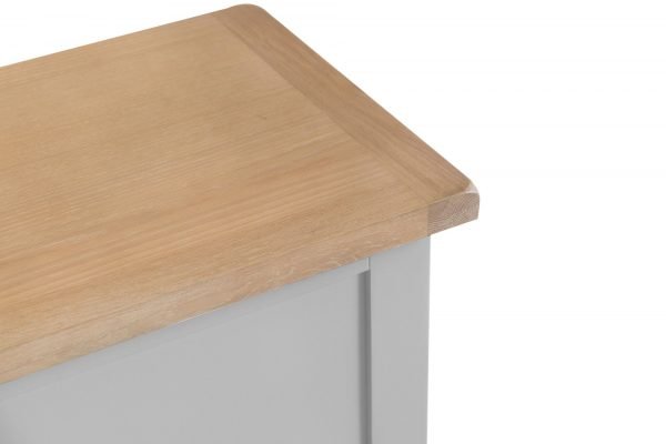 Brompton Painted Grey Blanket Box Top