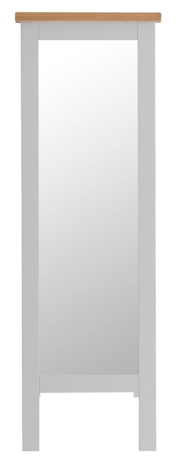 Brompton Painted Grey Cheval Mirror Front