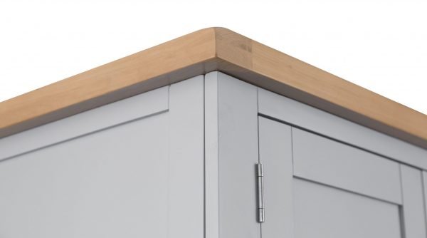 Brompton Painted Grey Hanging Wardrobe Top scaled