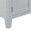 Brompton Painted Grey Hanging Wardrobe feet scaled