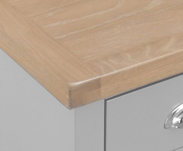 Brompton Painted Grey SMall Bedside Top