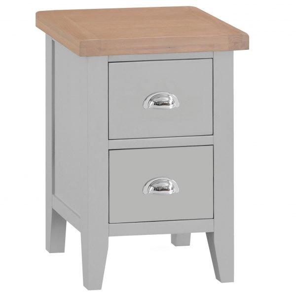 Brompton Painted Grey Small Bedside