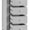 Brompton Painted Grey Tall 4 Drawer Chest All Drawers scaled