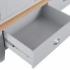 Brompton Painted Grey Triple Wardrobe Drawer Out scaled