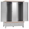 Brompton Painted Grey Triple Wardrobe Mirror scaled