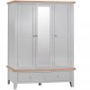 Brompton Painted Grey Triple Wardrobe scaled