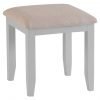 Brompton Painted Stool Grey Angle