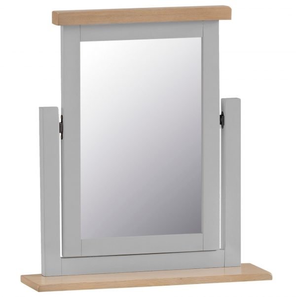 Brompton Painted Trinket Mirror Grey