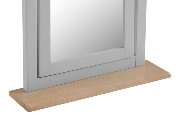 Brompton Painted Trinket Mirror Grey Base