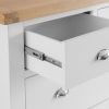 Brompton White 2 over 3 Chest Drawer Open