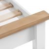 Brompton White Bed Foot Board Right