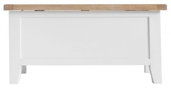 Brompton White Blanket Box Front