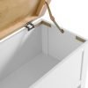 Brompton White Blanket Box Hinge
