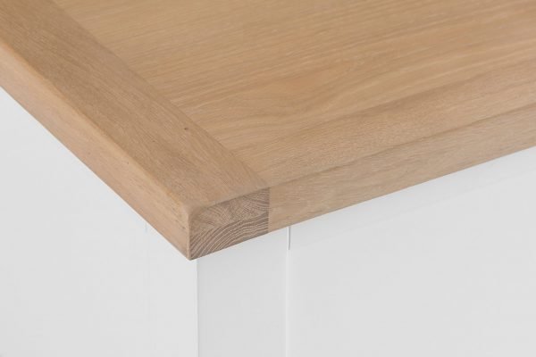 Brompton White Blanket Box Top Left