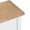 Brompton White Blanket Box Top Right