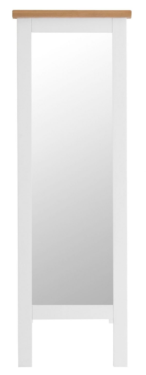 Brompton White Cheaval Mirror Front
